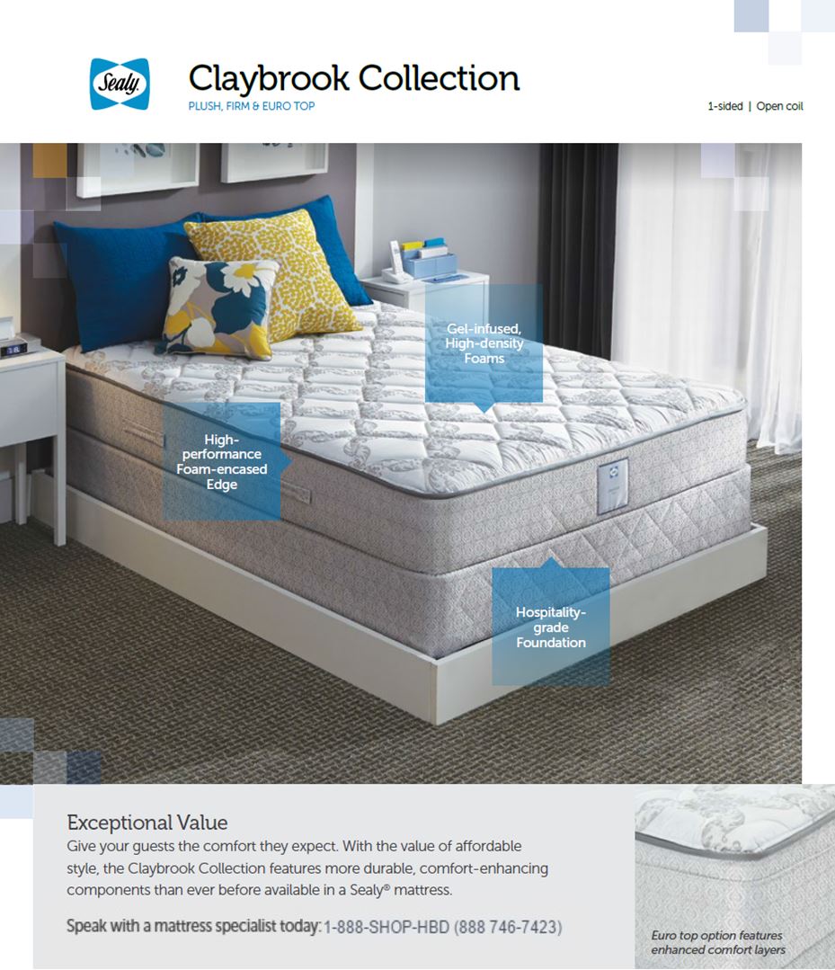 Sealy claybrook plush mattress deals